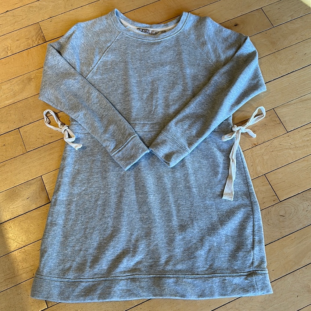 Athleta side tie tunic sweater